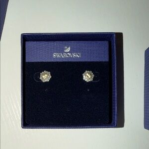 Swarovski Crystal Gold Blossom Earrings